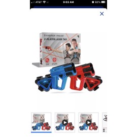 Sharper Image Two-Player Toy Laser Tag Gun Blaster & Vest Armor Set for Kids