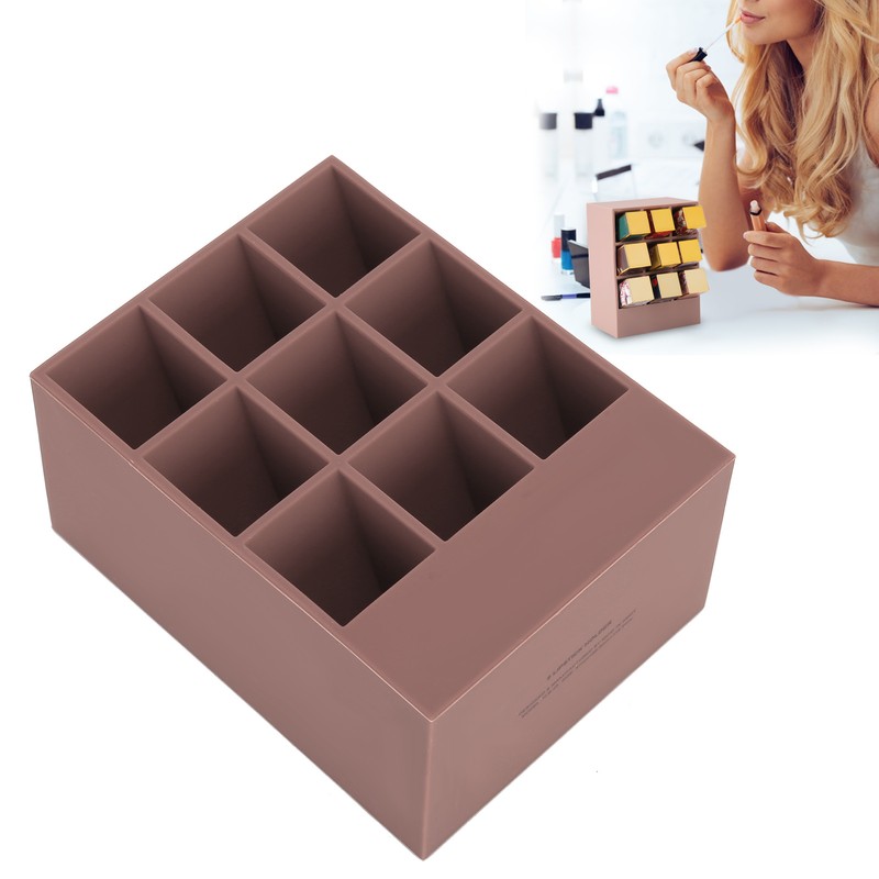 Lipstick Holder Cosmetic Makeup Desk Lipstick Display Stand Organizer Storage