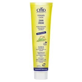 CMD Tea Tree Oil (4 x 75 ml), Mild Organic Toothpaste, Vegan, Fluoride Free, Natural Cosmetics