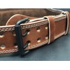 COREZONE Genuine Leather 4" Weight Lifting Belt for Men and