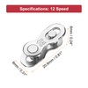 sourcing map 4pcs Bicycle Missing Link 12 Speed Reusable Steel