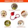Taicols Pack of 3 Elastic Dog Toy Ball with Rope,