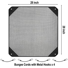 Air Conditioner Covers for Outside Unit - Top Universal Mesh Cover for HVAC Outdoor - Outdoor Central AC Unit Cover Protector,Ideal AC Covers for Outside Units (28"x28")