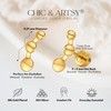 CHIC & ARTSY Flat Back Bar Earrings for Women, 925