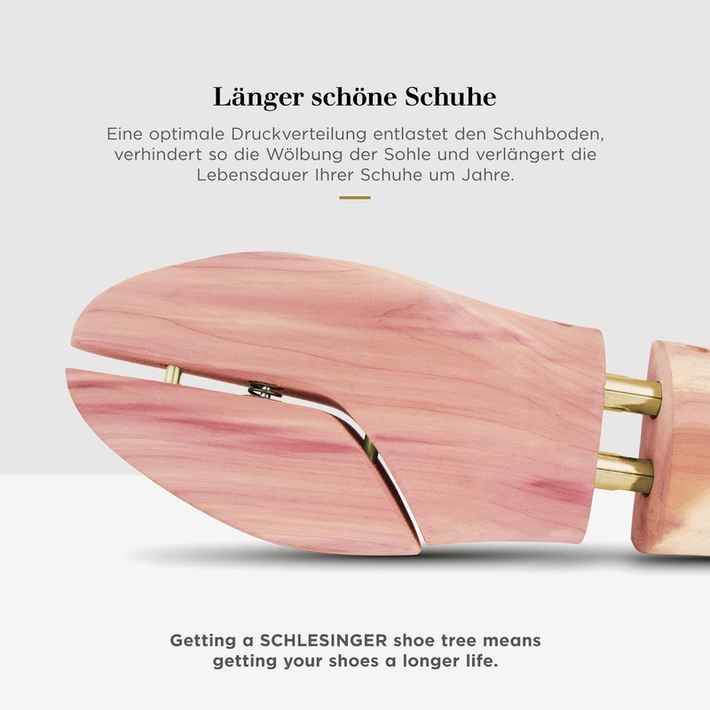 Schlesinger - Premium Schuhspanner aus edlem Zedernholz für Herrenschuhe. Modell