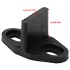 Black Coated Plastic Barn Door Floor Guide Barn Door Hardware