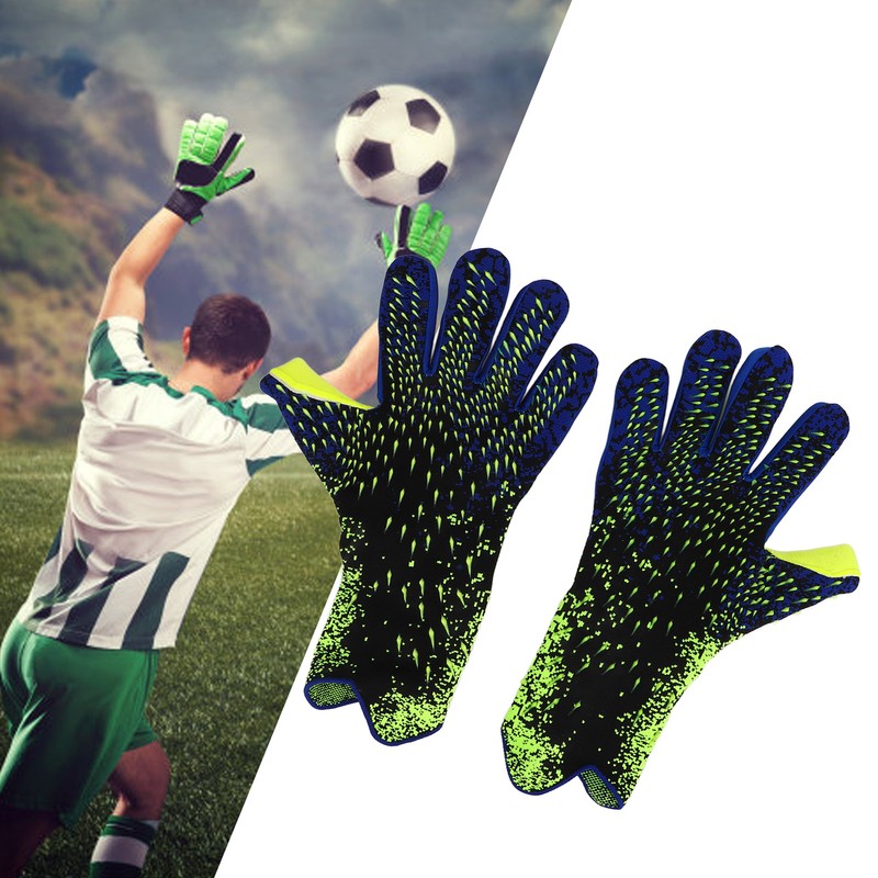 Soccer Goalkeeper Gloves Thickened Latex Anti Slip Breathable Cushioning Soccer