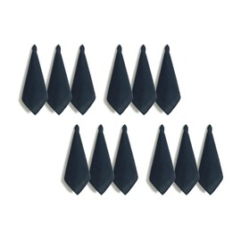 L Linen World Linen Kitchen Towels Set of 12,100% Linen Decorative Tea/Kitchen Towels 14 x 14 Inch,Stone Washed European Flax Linen Dish Towels,Navy