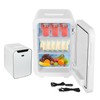 JAYGOVAN 20L Mini Fridge with Temperature Control - 10.71×13.58×16.61inch White