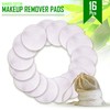 Reusable Facial Rounds - Set of 16 Washable Pads with