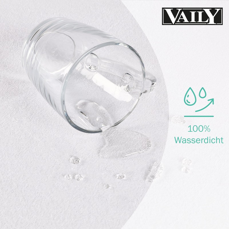 Vaily Mattress Protector 90 x 200 cm – Oeko-Tex Certified
