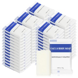 Travel Size Bars Soap in Bulk, Individually Wrapped Mini Small Body Hand and Face Soaps Toiletries Amenities for Hotel, Shelter/Homeless/Nursing Home/Charity/Motel/Guest Bathroom 0.88 oz (120 Pack)
