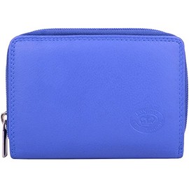Ladies/Womens RFID Protected Leather Money/Coin Holder/Purse - Periwinkle