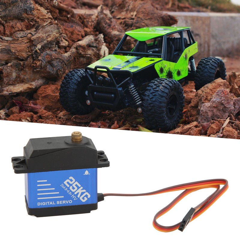 RC Digital Servo Blue Aluminium Alloy 25kg 25T Large Torque