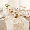 LOMOHOO 2 x Silver Table Runners, 70 x 300 cm
