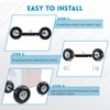 Queencar Generator Wheel Kit Compatible With Honda EU3000IS, Durable Construction,