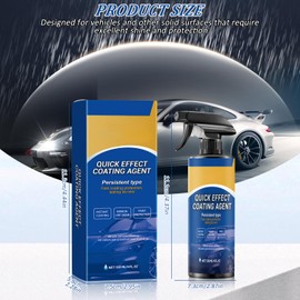 2PCS Advanced Car Quick-Acting Coating Agent Spray, Car Coating Spray, New Quick Effective Coating Sprays, Car Scratch Wax Polish Spray Waterless Wash, Oil Film Emulsion Glass Cleaner