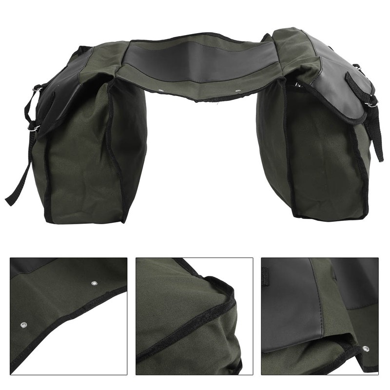 Multifunction Large Capacity Canvas Saddle Bag Bike Pannier Bag for