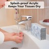 Clear Acrylic Guest Towel Holder: Stylish Durable Napkin Tray for
