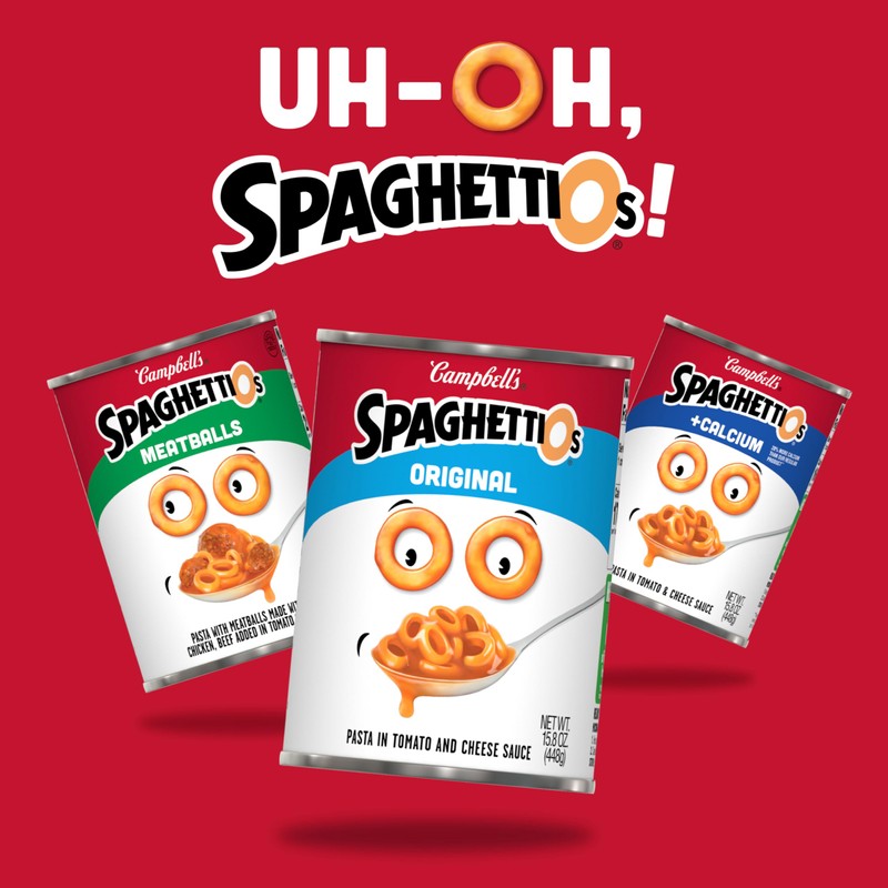 SpaghettiOs Canned Pasta with Meatballs, Healthy Snack for Kids and