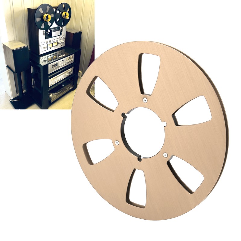 1/4 10.5 Inch Empty Takeup Reel 6 Hole Aluminum Alloy