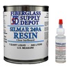Silmar 249A Surfboard Building and Repair Resin Quart with 15cc Hardener (MEKP)