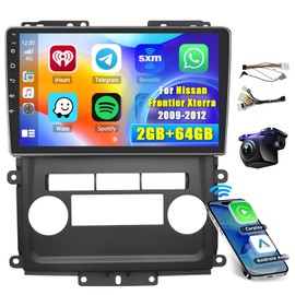 Hikity Android Car Stereo for Nissan Frontier Xterra 2009-2012 Radio 2+64GB 9 Inch Touchscreen Car Radio Wireless Carplay Android Auto Support GPS Navigation WiFi Bluetooth FM EQ Backup Camera