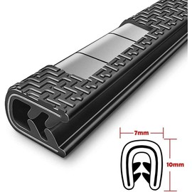 STR-Car Door Edge Guards,13Ft(4M) Rubber Clip Seal U Shape Edge Trim Guard Protection Car Door Protection Fit for Most Models
