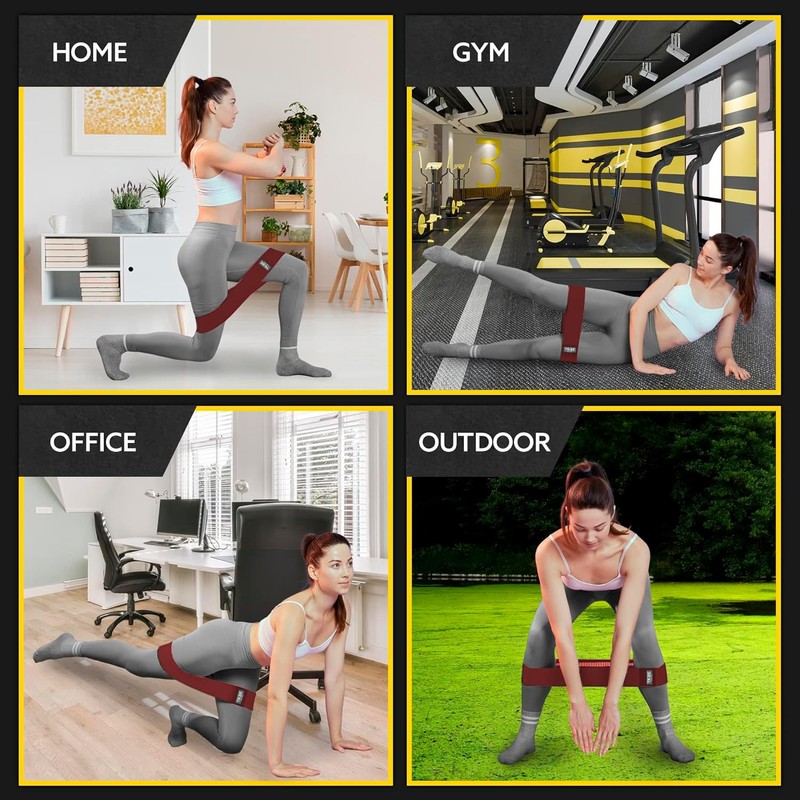 Fabric Resistance Bands for Legs - Workout Bands Resistance Bands