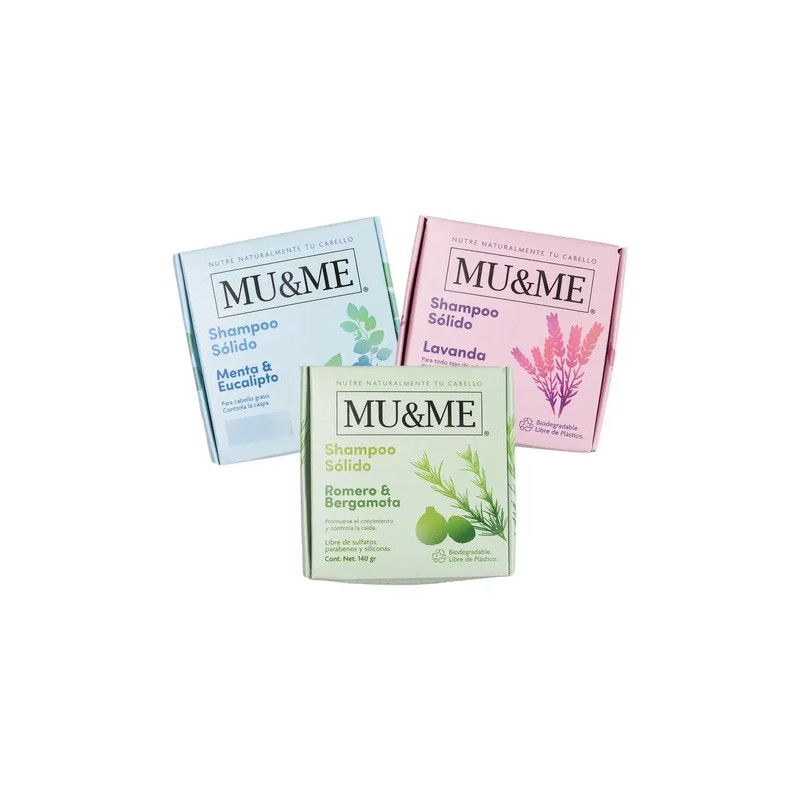 10 Shampoos Sólidos Naturales Mume 140g