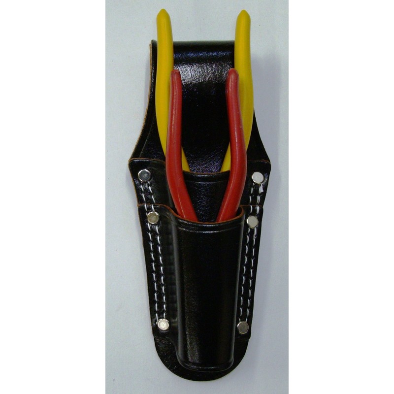 KOZUCHI SP-07 Black Split Leather Pliers Holder, 2 Tiers, Double
