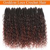 Goddess Faux Locs Crochet Hair 18Inch 7Packs Bohemian Goddess Locs