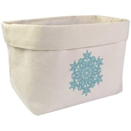 Large 'Delicate Snowflake' Canvas Organiser/Storage Bag (OR00032917)