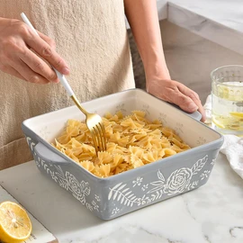 Wisenvoy Baking Dish 8x8 Baking Pan Brownie Pan Casserole Dish Hand-Painted Casserole Dishes For Oven Lasagna Pan