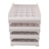 4PCS Egg Container for Refrigerator PP Stackable Shockproof Egg Drawer