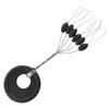 ZONAHAH 100pcs Rubber Fishing Bobber Beads Stopper 6 in 1