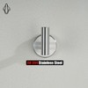 JQK Bathroom Towel Hook Brushed, Coat Robe Clothes Bath Wall
