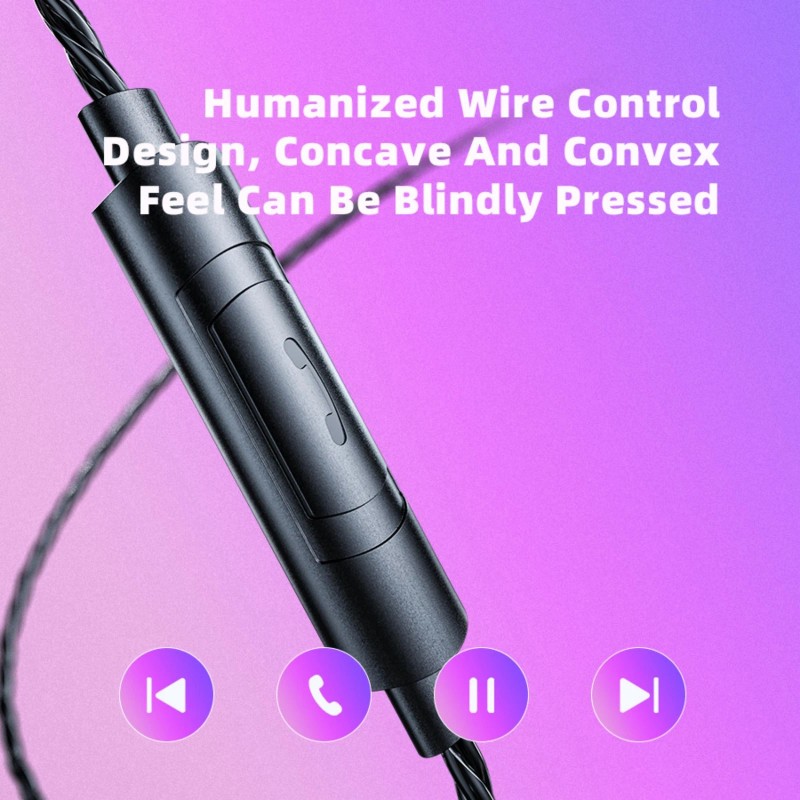 HJX QKZ AK6 Pro Wired IEM for Gaming Earbuds with