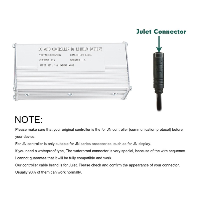 22A Electric Bike Controller DC 36V 48V Controller with Waterproof