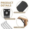 Rasugarlary Angle Brackets 4 Pcs 7.3" Inside Mount 45-Degree Angle