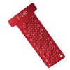Hole Positioning Ruler Aluminum Alloy 100mm Metric Scale T Ruler
