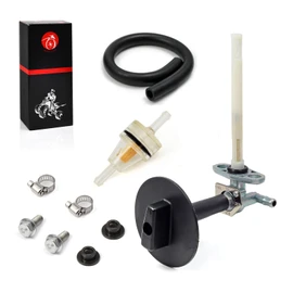 Fuel Valve Petcock & LEVER Compatible with Honda Recon 250 Rancher 350 420 Foreman 400 Foreman 450 FourTrax Foreman Rubicon 500 TRX250 TE/TM TRX350 400 420 500 16950-HN7-003 16963-HM8-000ZA