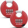 DELSWIN Outdoor Combination Padlock - 4 Digit Heavy Duty Disc