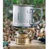 CAMPGEEKS Alcohol Stove, Trivet, Brass, Trangier, Mini, Ultra Lightweight, Portable,