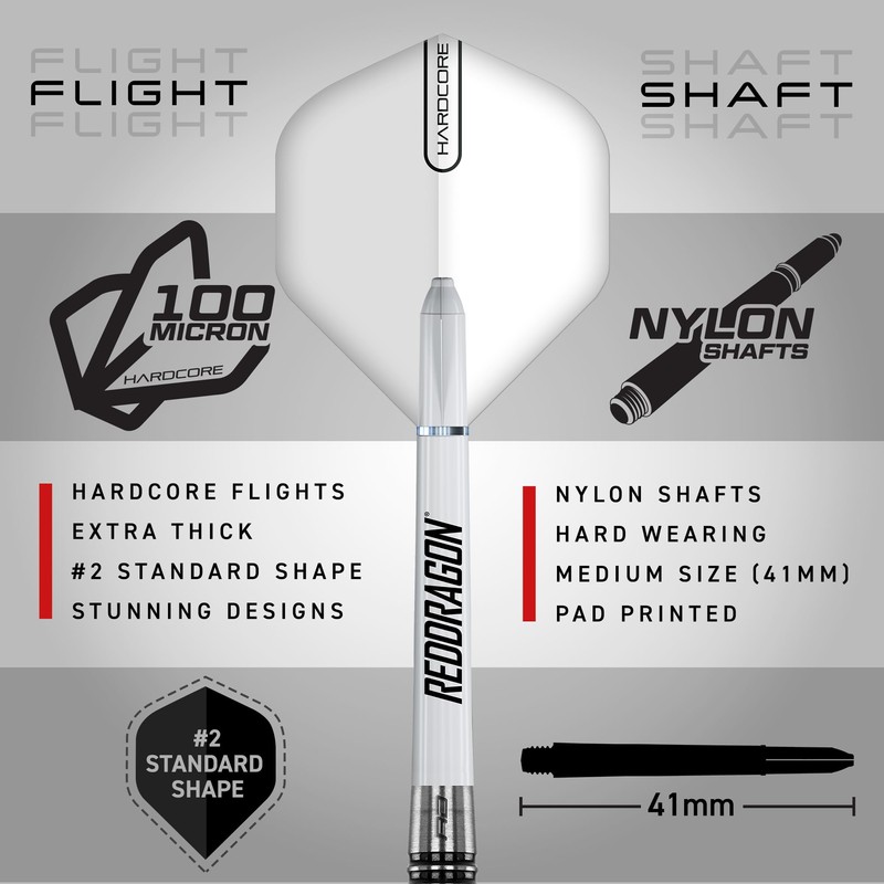 RED DRAGON Pegasus 23 Gram Professional Tungsten Steeltip Darts Set