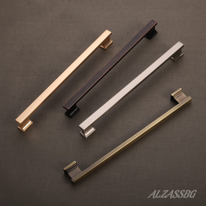 Alzassbg 5 Pack Polished Chrome Cabinet Pulls, 10 Inch(254mm) Hole