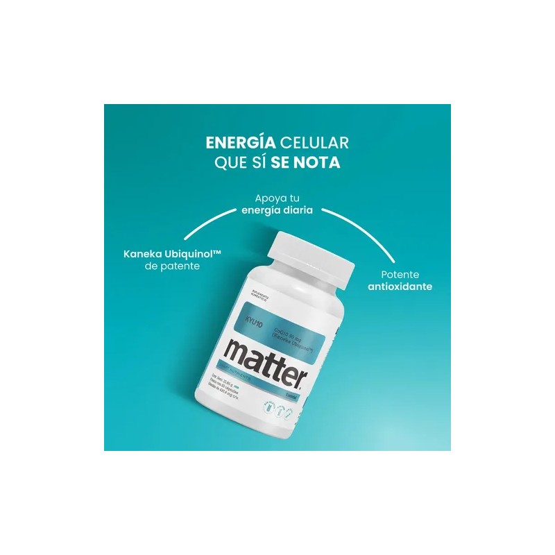 YOU MATTER KYU10 - Suplemento con CoQ10 (Kaneka Ubiquinol), Energía