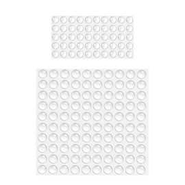 Euiooctory Gummipuffer, 150 Stck Gummif?e Selbstklebend Trpuffer Transparent Anschlagpuffer, Trstopper Wand Gumminoppen fr Glasplatten, Tren, Schr?nke, Schubladen