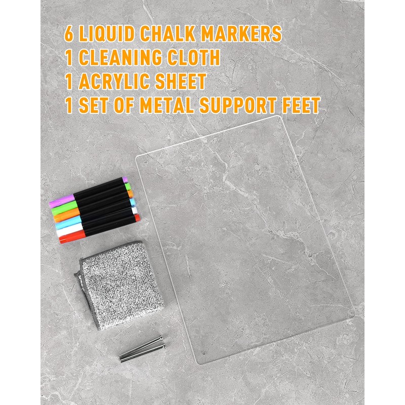 Acrylic Dry Erase Board to Do List Desktop Clear Memo
