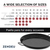 ZENDEU Enameled Paella Pan (Carbon Steel, 16.5 in - 42